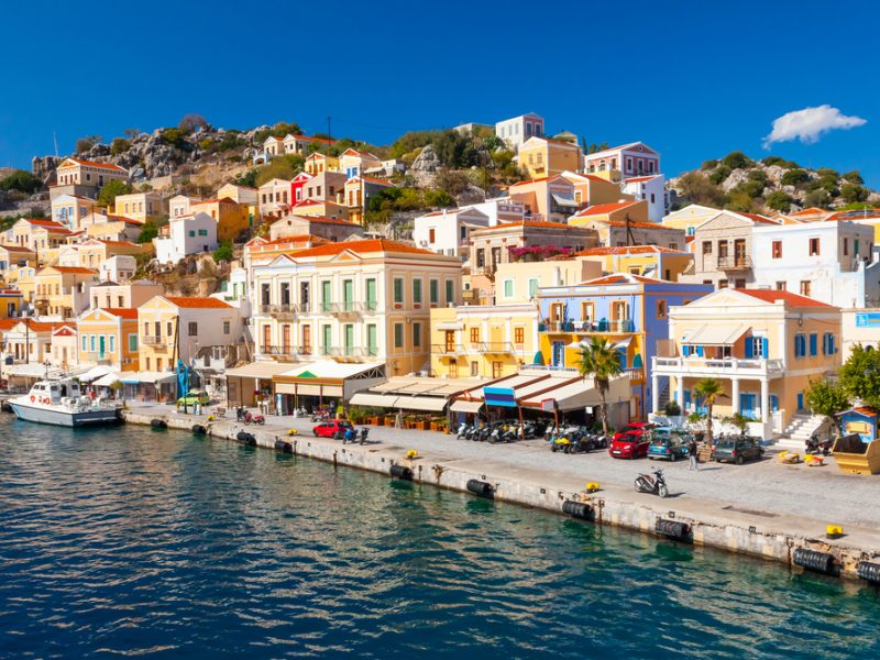 Beautiful,Summers,Day,On,The,Greek,Island,Of,Symi,In