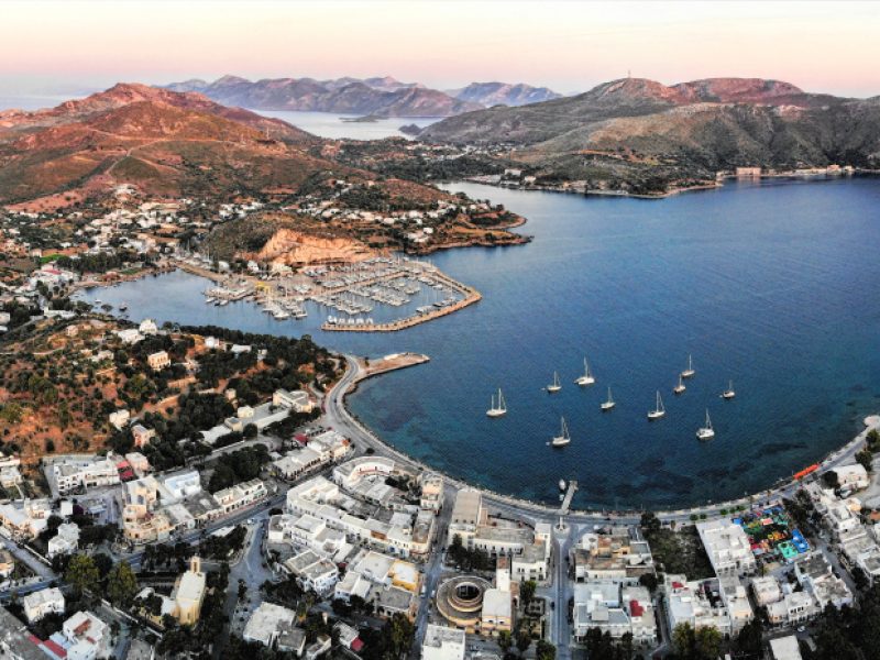 Lakki,Leros,Island,Aerial,Panorama