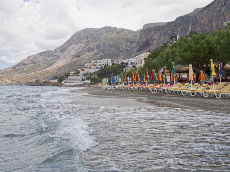 The,Beach,In,The,Village,Massouri,On,The,Greek,Island