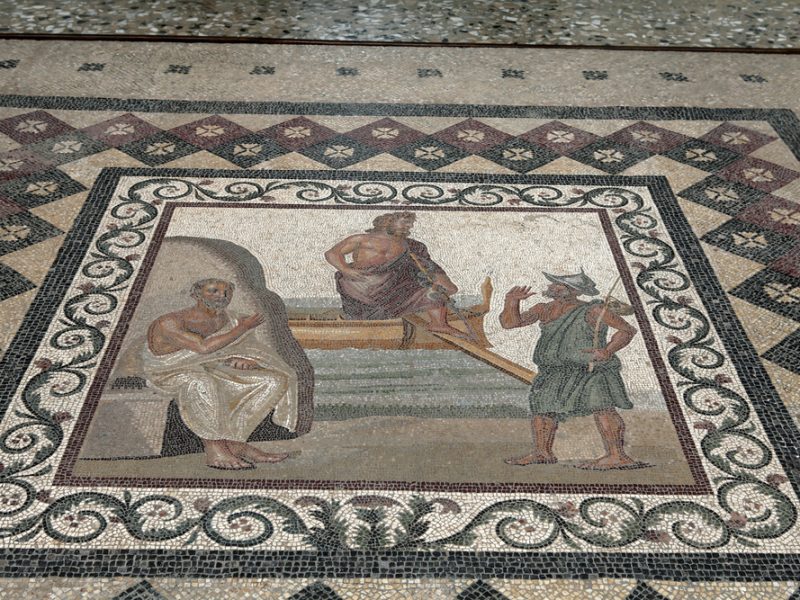The,Excellent,Mosaic,Presenting,The,Arrival,Of,Aesculapius,At,Kos.