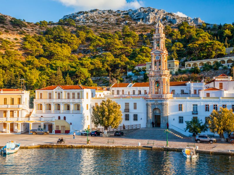 The,Monastery,At,Panormitis,On,The,Island,Of,Symi,In