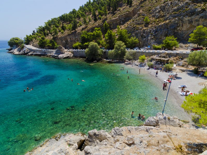Therma,Beach,In,Kalymnos,,Greece
